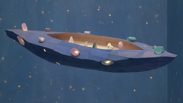 Crystal Boat In Starlight