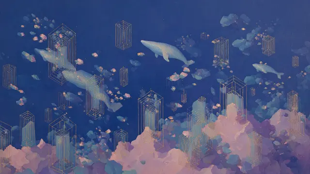 Whales In Crystal Towers