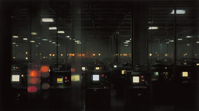 Digital Monastery At Night