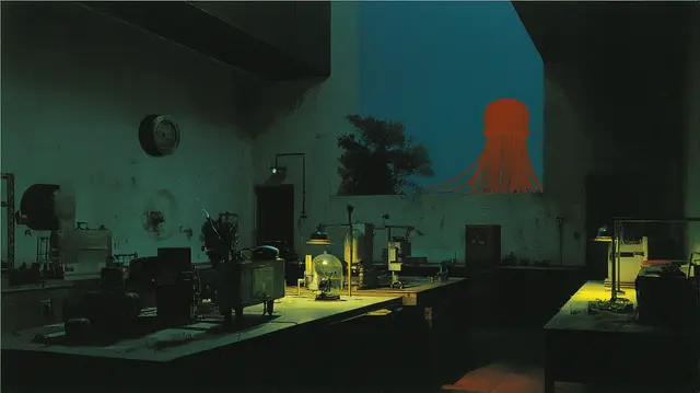 Laboratory At Dusk
