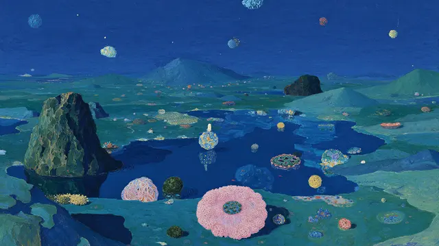 Bacterial Moons In Bloom