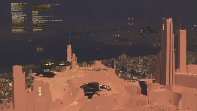 Digital Ruins At Dawn