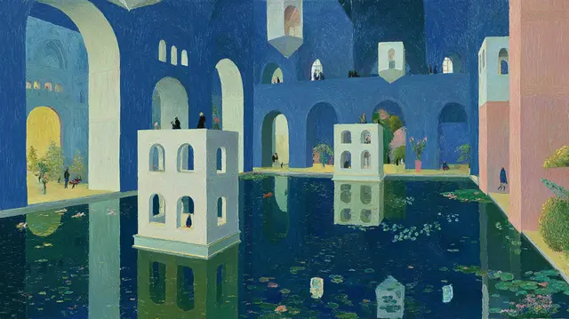 Floating Towers At Midnight