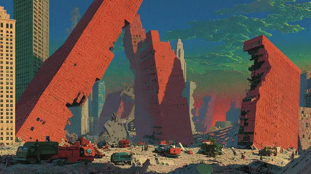 Monoliths At Dusk