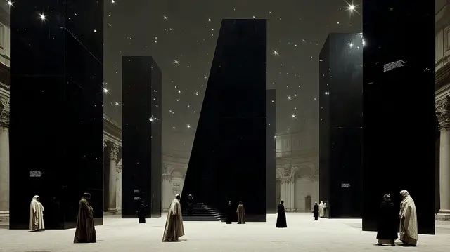 Monoliths Beneath Starlight