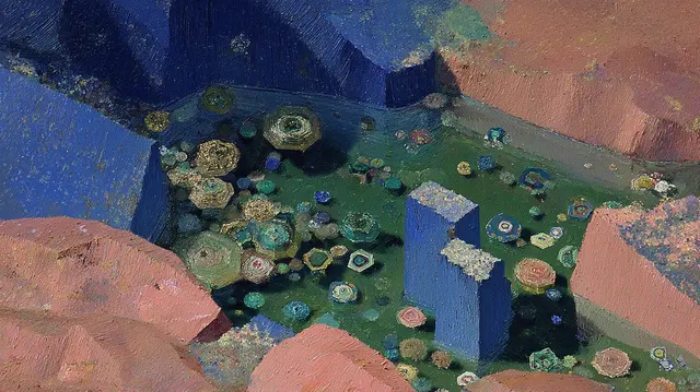Crystal Gardens On Mars